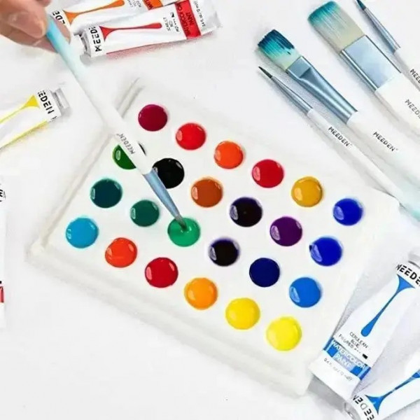 MEEDEN PROFESSZIONÁLIS PORCELÁN PALETTA-24 RÉSZES FEDÉLLEL MEEDEN PROFESSZIONÁLIS PORCELÁN PALETTA-24 RÉSZES FEDÉLLEL