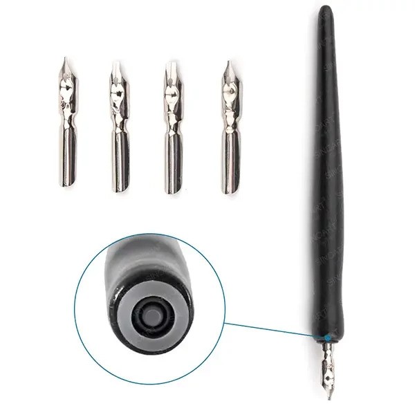 Kalligrafikus készlet, 6 db-os - vágott hegyű Kalligrafikus készlet, 6 db-os - vágott hegyű