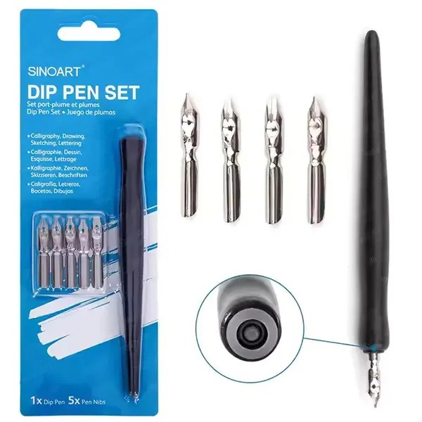 Kalligrafikus készlet, 6 db-os - vágott hegyű Kalligrafikus készlet, 6 db-os - vágott hegyű