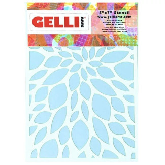 STENCIL, GELLI ARTS 12,7x17,8 cm - levelek