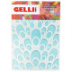 STENCIL, GELLI ARTS 12,7x17,8 cm -PÁVA