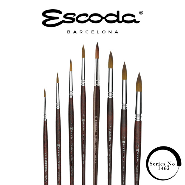 ECSET-ESCODA PRADO 1462-SZINTETIKUS, KEREK HEGYES KÜLÖNBÖZŐ MÉRETEKBEN-000 ECSET-ESCODA PRADO 1462-SZINTETIKUS, KEREK HEGYES KÜLÖNBÖZŐ MÉRETEKBEN-000