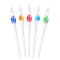 ÜVEGTOLL GLASS PEN KALLIGRFIKUS 18 CM KÜLÖNBÖZŐ SZÍNEKBEN