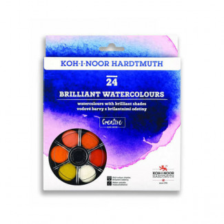 KOH-I-NOOR BRILLIANT WATERCOLOURS (ANILINKY) VÍZFESTÉK KÉSZLET - 24 DB