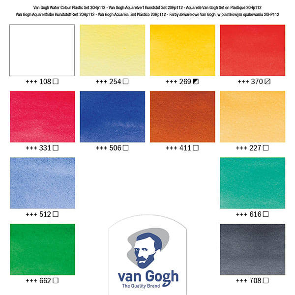 TALENS VAN GOGH AKVARELLFESTÉK KÉSZLET - 12X10 ML